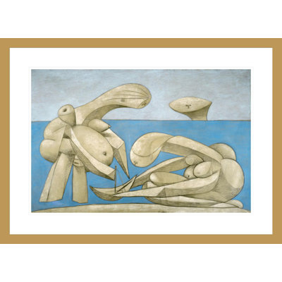 Sur la plage (baignade) par Pablo Picasso, impression giclée sur cadre
