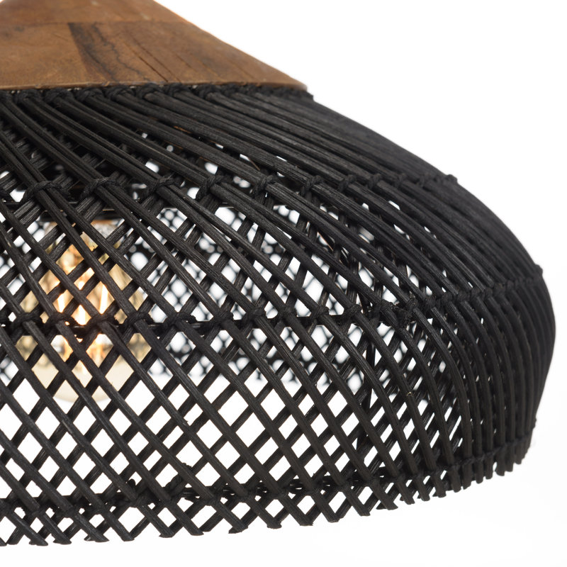 Amania 1 - Light Pendant, 20cm H x 40cm W, Black