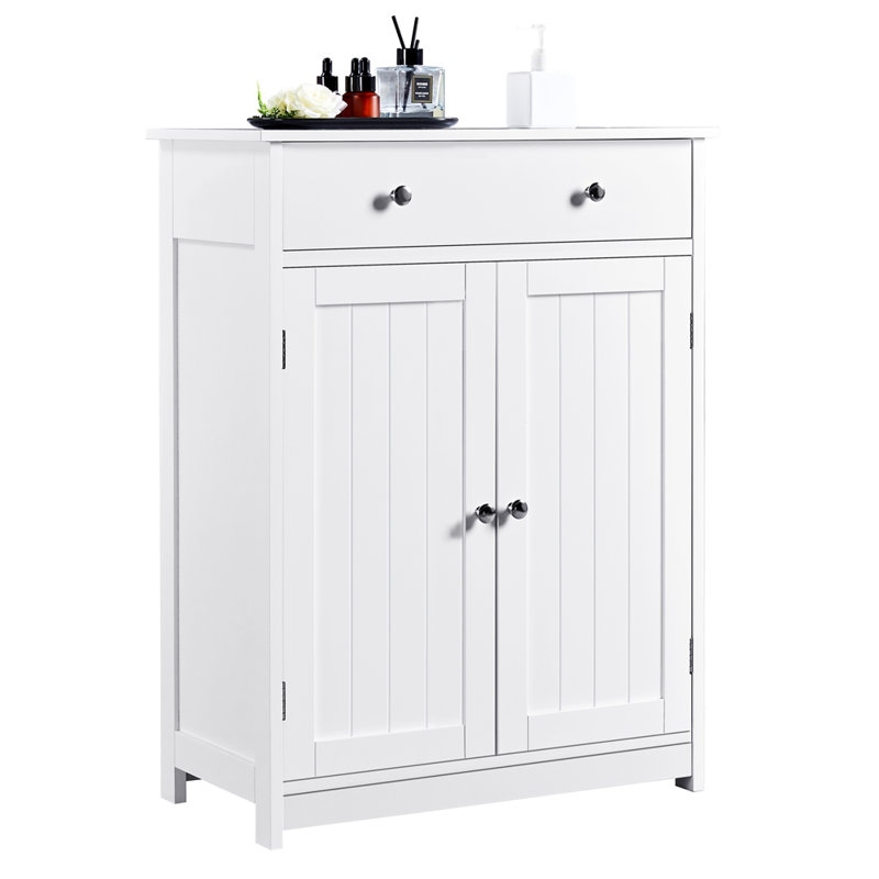 Calidia 2 Door Bathroom Storage with Adjustable Shelf, White