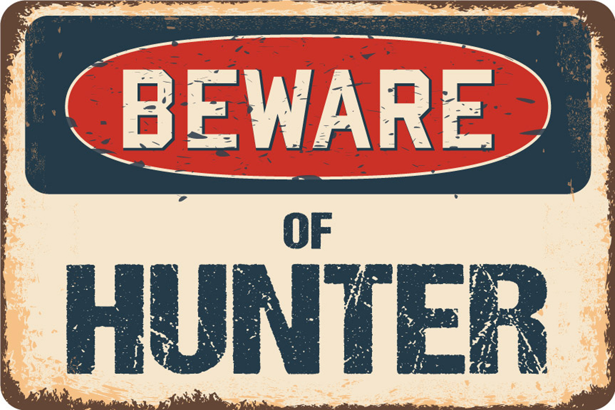 SignMission Beware of Hunter Sign Wayfair