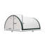 Abri de rangement à arc en treillis simple l 20 pi x P 42 pi, couvercle en polyéthylène robuste 11 oz, structure en acier galvanisé