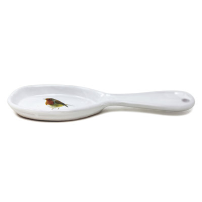 Verano Rustic Robin Ceramic / Porcelain Oval Spoon Rest