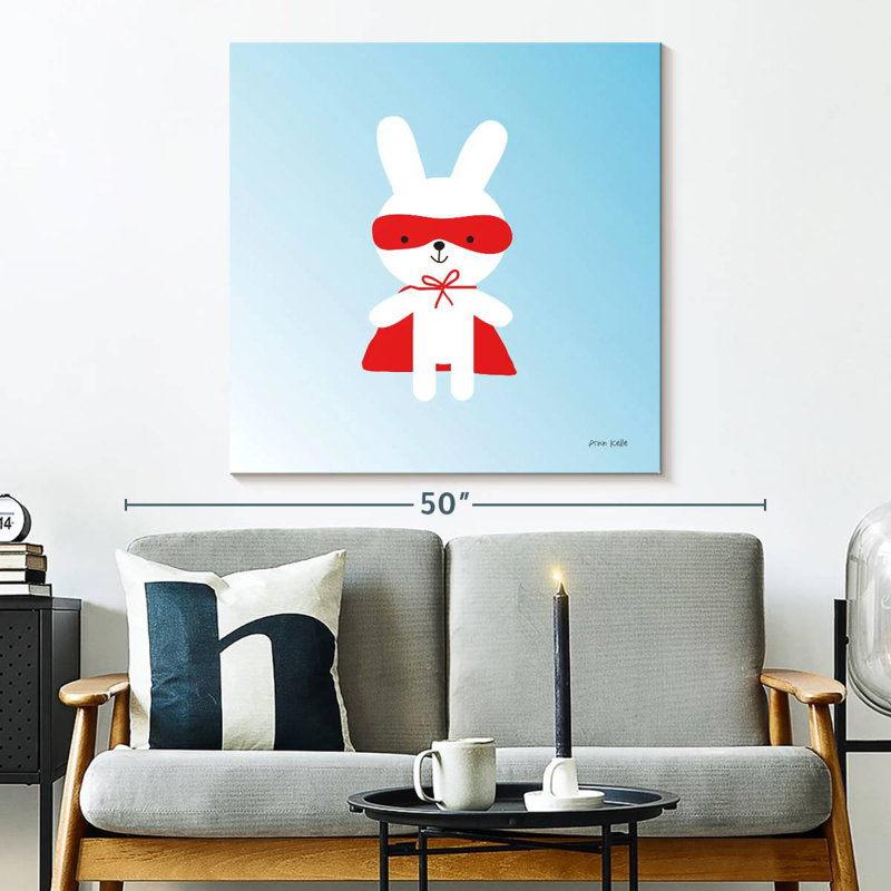 Ashelle Rabbit Super Hero, H 33 po x l 33 po