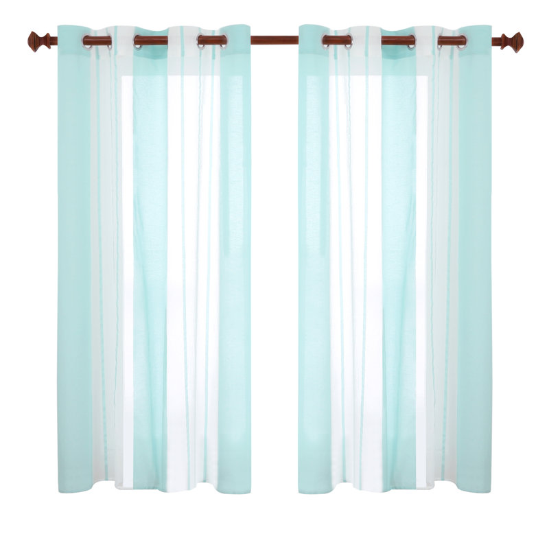 Dearious Pair, Width 140 x Drop 138 cm, Wooden Green