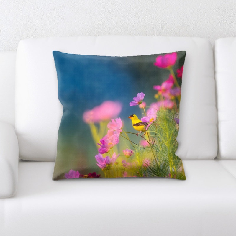 Coussin décoratif fleurs