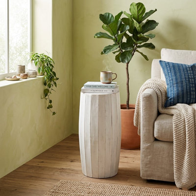 Aubepine Solid Wood Accent Stool