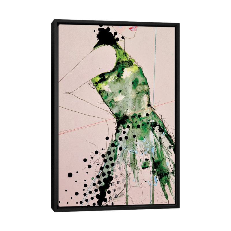 Figure 3 - Vienna by Leigh Viner - Painting on Canvas, 66.04 cm H x 45.72 cm W, Black Framed