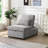 Folding Ottoman Sofa Bed Gray