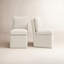 Chaise d'appoint rembourrée à roulettes Alayaa-99840924
