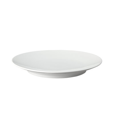 Assiette moyenne en porcelaine blanche classique