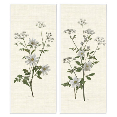 Ensemble de 2 plaques murales marguerites et pommiers en fleurs, design par Nan