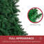 Demi-arbre de Noël artificiel 7 pi avec 52 branches, ouverture automatique, base en acier
