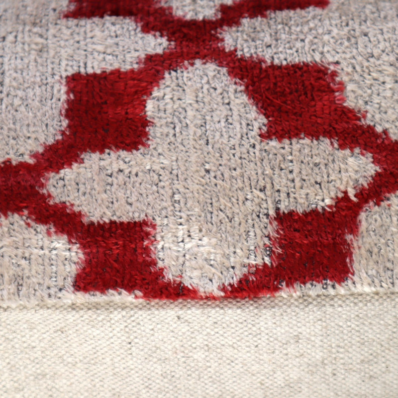 Coussin décoratif géométrique, Rouge