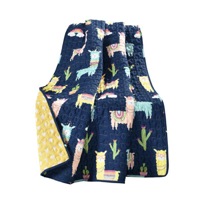 Ava Make a Wish Southwest Llama Cactus Throw