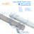 2FT LED Vapor Tight Emergency Light, Battery Backup, IP65 IK08 10W/20W 125LM/W 5000K 100-277V, LED Vapor Proof Fixture, 2 Foot Waterproof LED Outdoor Shop Light Fixture for Carport, FCC