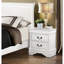2 Table de chevet blanche pour une chambre à coucher de rêve et relaxante-1071284875