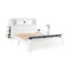 Finition lit plateforme avec bibliothèque tête de lit tiroirs bureau caché tabouret pied de lit banc de rangement mobilier de chambre 1pc-1898088321-1898088320