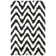 Delane Handmade Shag Black/White Area Rug