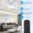 Ceiling Fan With Lights And Remote - 46" Modern Indoor Ceiling Fan Light Low Profile, Dimmable, Reversible Quiet Motor And Timing, Outdoor Ceiling Light For Covered Patios-1980697591-1980697589