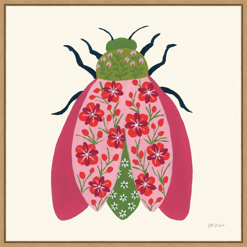 «Blooming Beetle II» par Yvette St. Amant, reproduction d'art sur toile encadrée, H 30 po x l 30 po