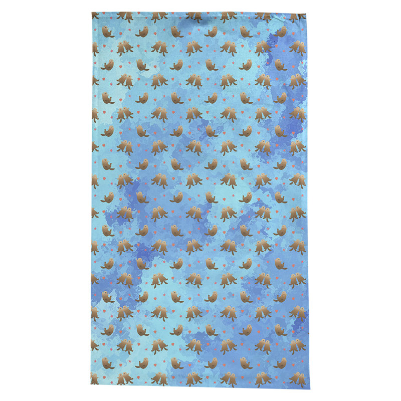 Nappe à motif géométrique avicia, Bleu pâle
