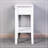 White Bathroom Floor-standing Storage Table with a Drawer