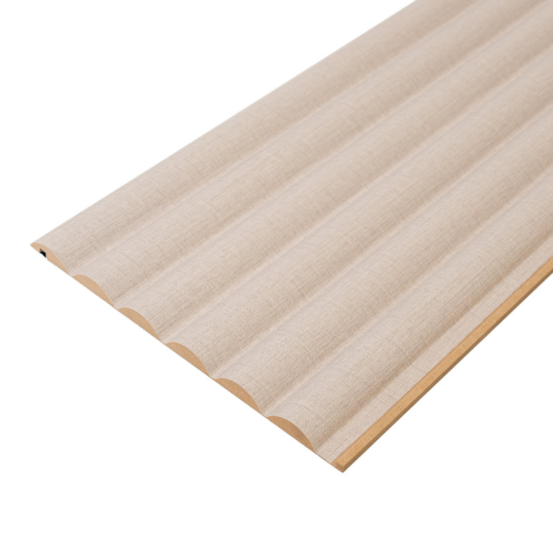 Panneaux muraux Flex MDF, réduction du bruit et panneaux flexibles pour murs et surfaces courbés, Crème