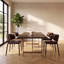 Chaise d'appoint rembourrée en cuir avec siège rembourré et siège en cuir Saddle-916828046