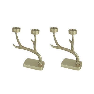 9.5'' H Aluminum Tabletop Candelabra