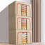 Boîtes de rangement pour vêtements avec cadre en métal (très grand - 105 L)-2003692336