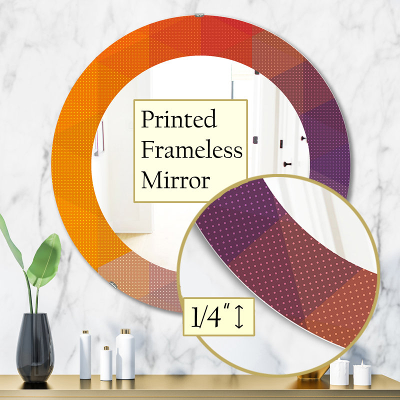 Miroir mural, H 31,5 po x l po