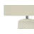 Table Lamp, 31 Inch Raised Texture Beige Ceramic, Ivory Linen Shade