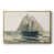 Toile avec cadre flottant or