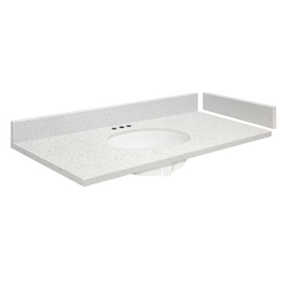 Vision 33.5'' Granite Single Bathroom Vanity Top with Sink