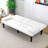 White , 67 - Inch, Bed, Cup Holder, Small Dormitory Spaces 2 Seat Solid Wood Frame, Foldable Design