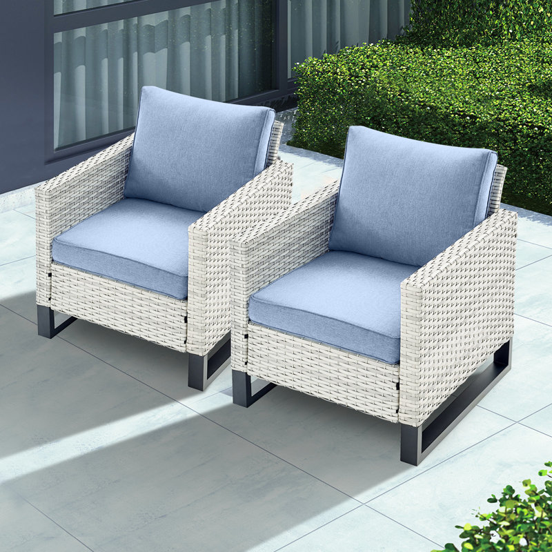 Ingvald Outdoor Lounge Chair, Baby Blue