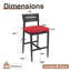 Tabourets d'extérieur en aluminium avec coussins Sunbrella-1712834442