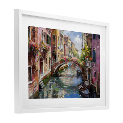 Reflections of Venice, reproduction encadrée sous verre, design par LSR Creative Studio