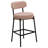 Modern Curved Back Upholstered Counter Stool-266403264