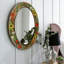 Miroirs muraux ovales en similicuir-575599435-575599436