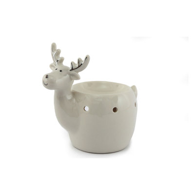 14 cm H Concrete / Cement Tabletop Wax Warmer Holder with Candle Included