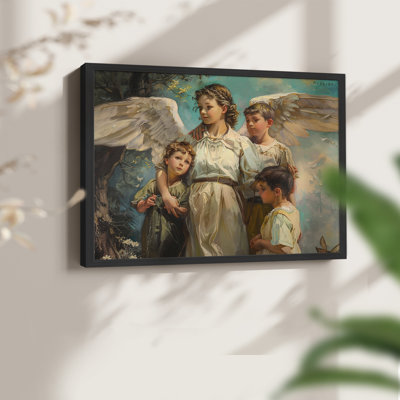 Angels From Above-XCVIII -Framed Print - Restickable