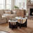 23.6" Round Nesting Coffee Tables Set Of 2, Solid Wood Side Tables Space-saving Design For Small Living Rooms And Apartments-1064516274
