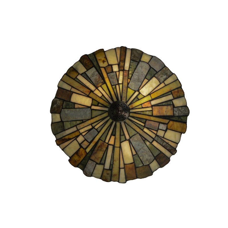 Meyda Tiffany & Stained Glass 3 - Light Semi Flush Mount