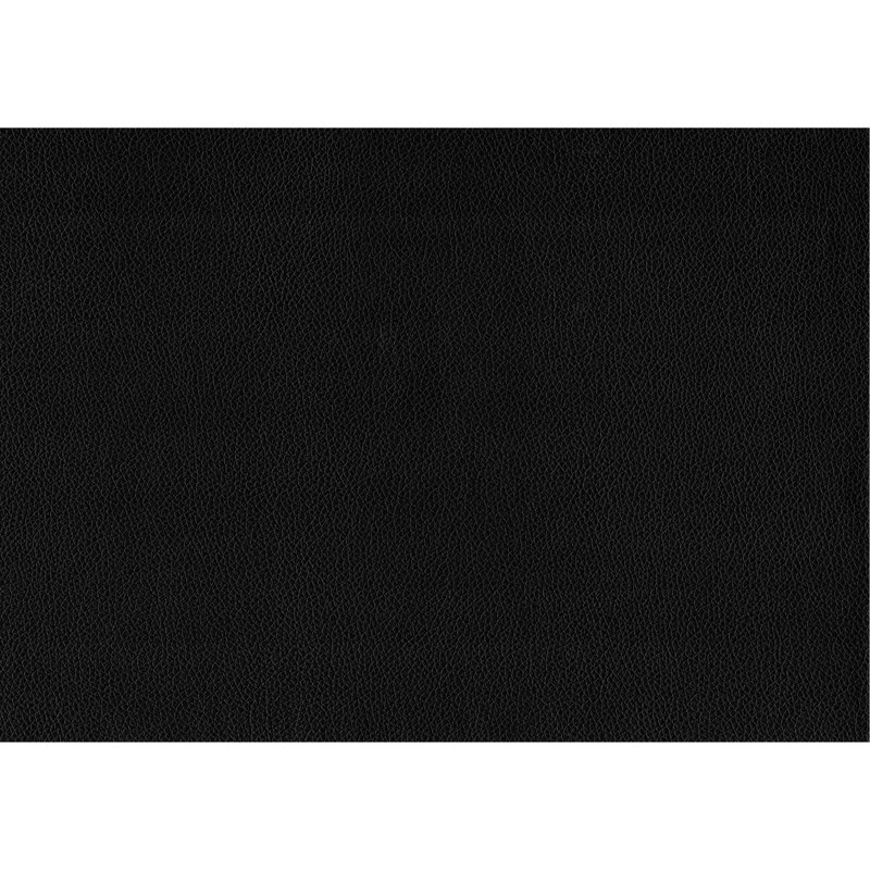 Mobilier de chambre à coucher contemporain en similicuir noir, Noir, noir, noir, noir