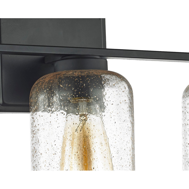 Éclairage pour salle de bain à intensité variable 3 lumières Herzig, Noir