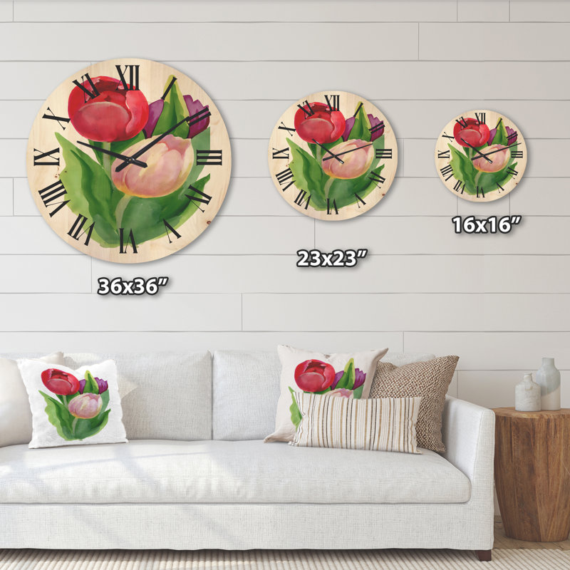 Horloge murale en bois, Grand