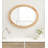 Burlwood Oval Wall Mirror
