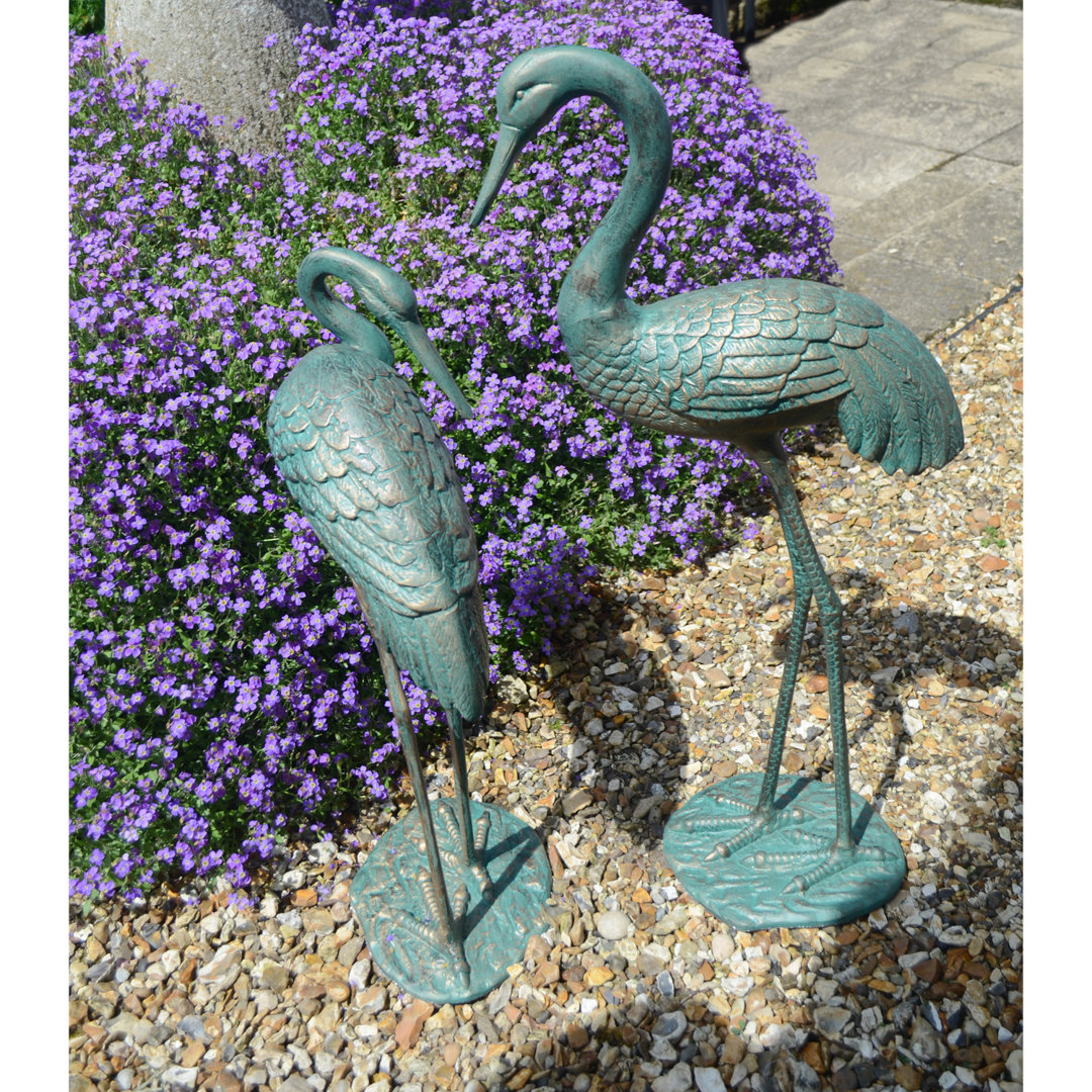 Mackey Bird Weather Resistant Metal Garden Statue
