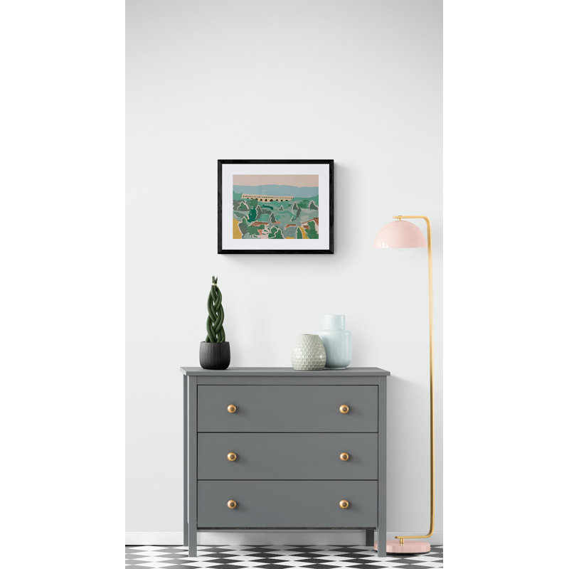 Pont du Gard par Deborah Blum, H 17,25 po x l 21,25 po x P 0,875 po
